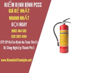 Hình ảnh kiểm định BÌnh PCCC