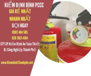 Hình ảnh kiểm định BÌnh PCCC