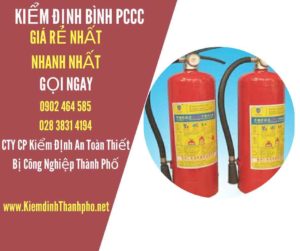 Hình ảnh kiểm định BÌnh PCCC