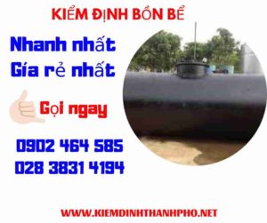 Hình ảnh kiểm định Bồn bể