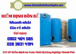 Hình ảnh kiểm định Bồn bể