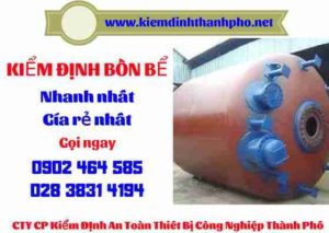 Hình ảnh kiểm định Bồn bể