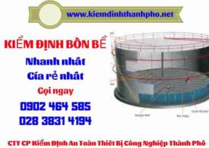 Hình ảnh kiểm định Bồn bể