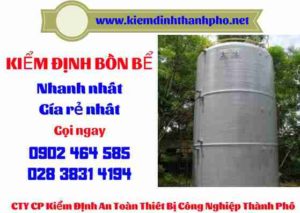 Hình ảnh kiểm định Bồn bể