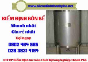 Hình ảnh kiểm định Bồn bể