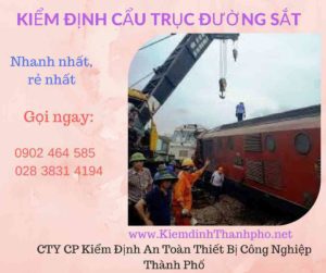 vvHình ảnh kiểm định Cần trục đường sắt