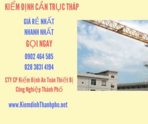 Hình ảnh kiểm định Cần trục tháp