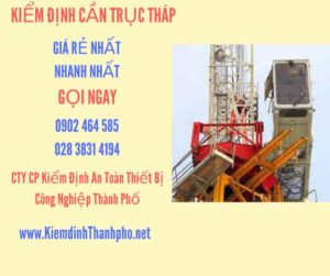 Hình ảnh kiểm định Cần trục tháp