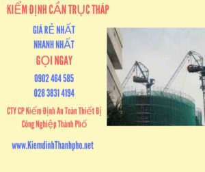 Hình ảnh kiểm định Cần trục tháp