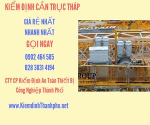 Hình ảnh kiểm định Cần trục tháp