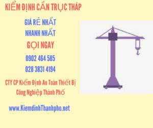 Hình ảnh kiểm định Cần trục tháp