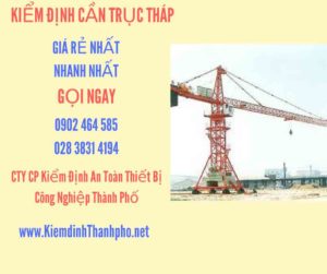 Hình ảnh kiểm định Cần trục tháp