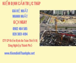 Hình ảnh kiểm định Cần trục tháp