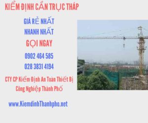 Hình ảnh kiểm định Cần trục tháp