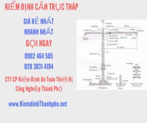 Hình ảnh kiểm định Cần trục tháp