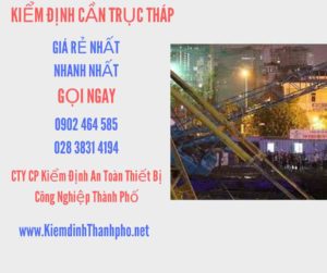 Hình ảnh kiểm định Cần trục tháp