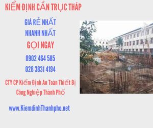 Hình ảnh kiểm định Cần trục tháp