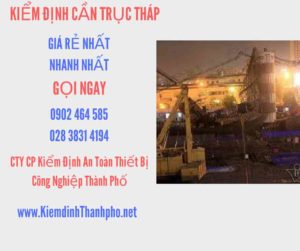 Hình ảnh kiểm định Cần trục tháp