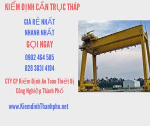 Hình ảnh kiểm định Cần trục tháp