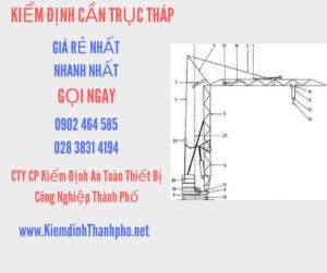 Hình ảnh kiểm định Cần trục tháp