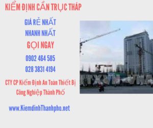 Hình ảnh kiểm định Cần trục tháp