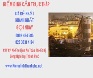 Hình ảnh kiểm định Cần trục tháp