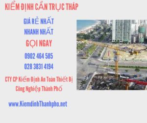 Hình ảnh kiểm định Cần trục tháp