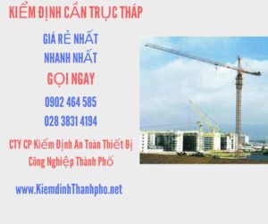 Hình ảnh kiểm định Cần trục tháp