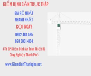 Hình ảnh kiểm định Cần trục tháp