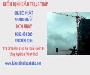 Hình ảnh kiểm định Cần trục tháp