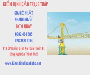 Hình ảnh kiểm định Cần trục tháp