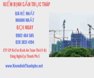 Hình ảnh kiểm định Cần trục tháp