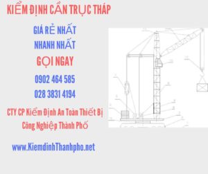 Hình ảnh kiểm định Cần trục tháp