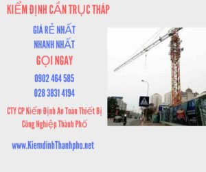 Hình ảnh kiểm định Cần trục tháp