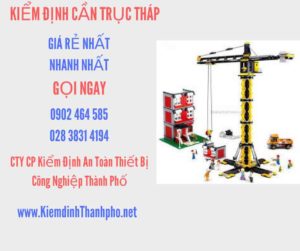 Hình ảnh kiểm định Cần trục tháp