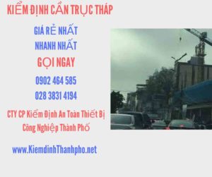 Hình ảnh kiểm định Cần trục tháp