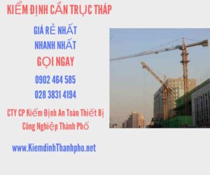 Hình ảnh kiểm định Cần trục tháp