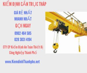 Hình ảnh kiểm định Cần trục tháp