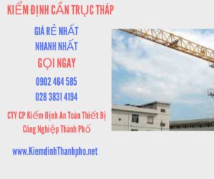 Hình ảnh kiểm định Cần trục tháp