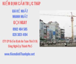 Hình ảnh kiểm định Cần trục tháp