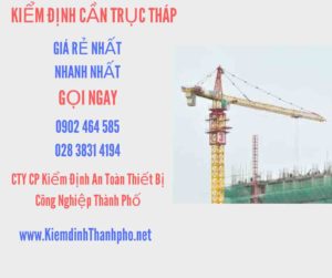 Hình ảnh kiểm định Cần trục tháp