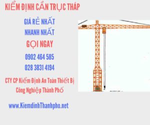 Hình ảnh kiểm định Cần trục tháp