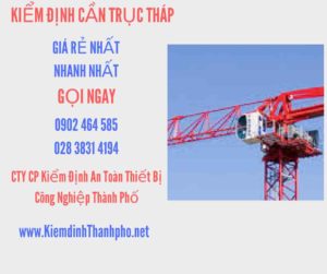 Hình ảnh kiểm định Cần trục tháp