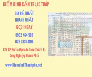 Hình ảnh kiểm định Cần trục tháp