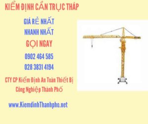 Hình ảnh kiểm định Cần trục tháp