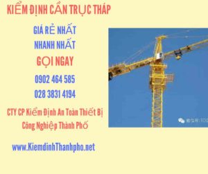 Hình ảnh kiểm định Cần trục tháp