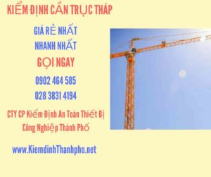 Hình ảnh kiểm định Cần trục tháp