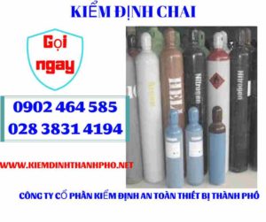 Hình ảnh kiểm định Chai