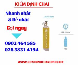 Hình ảnh kiểm định Chai