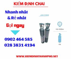 Hình ảnh kiểm định Chai